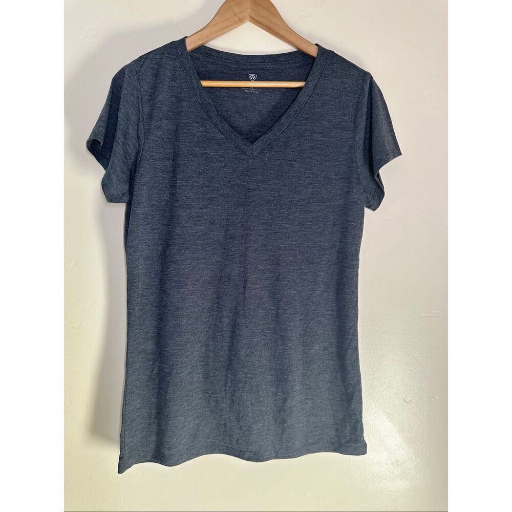 Top of the World Gray V-neck Super Soft T-shirt Size XL New